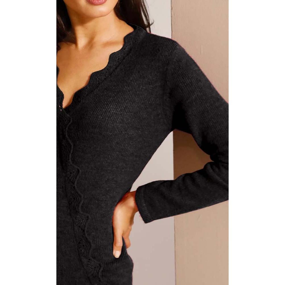 Kuschel-Pullover schwarz