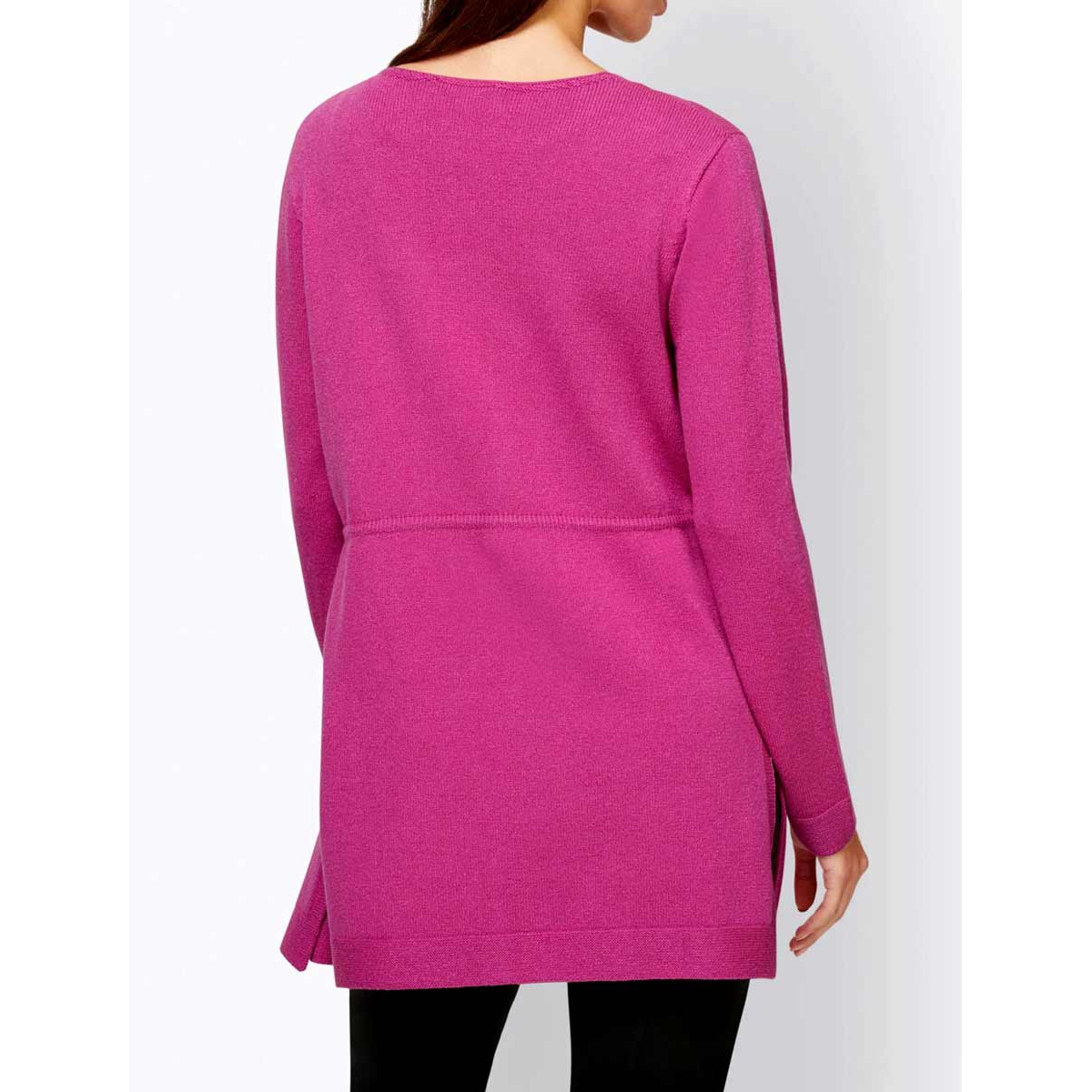 Designer-Strickjacke pink