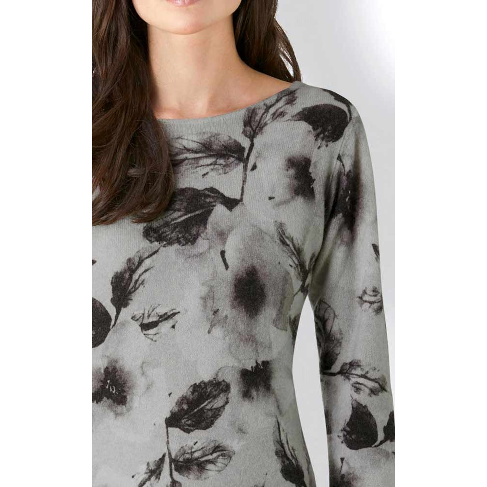 Kaschmirpullover hellgrau-graphit