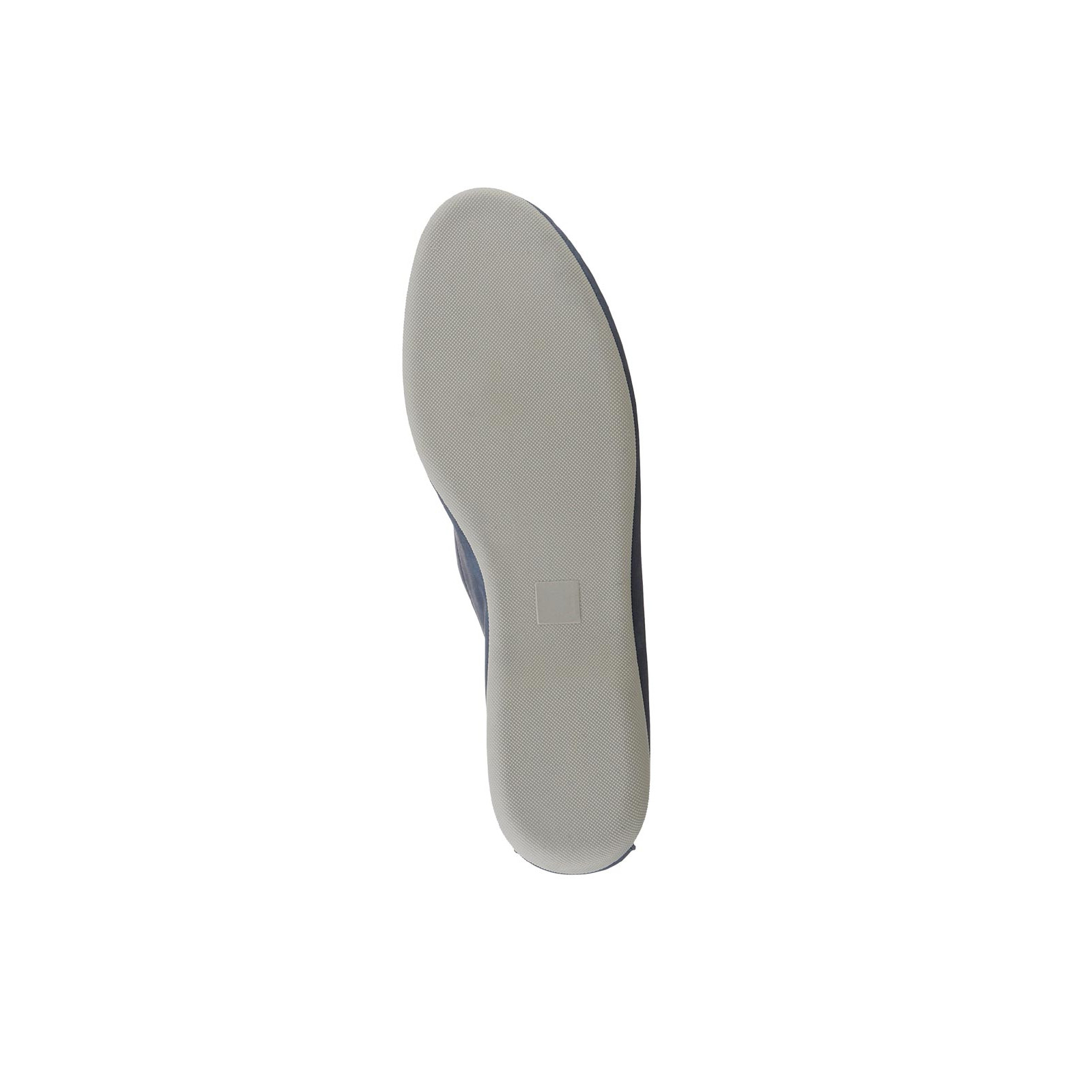 Rind-Nubukleder-Slipper jeansblau