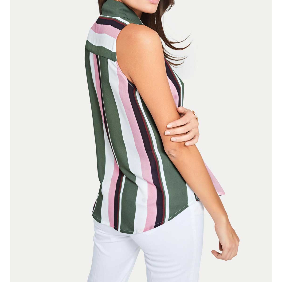 Designer-Blusentop bunt