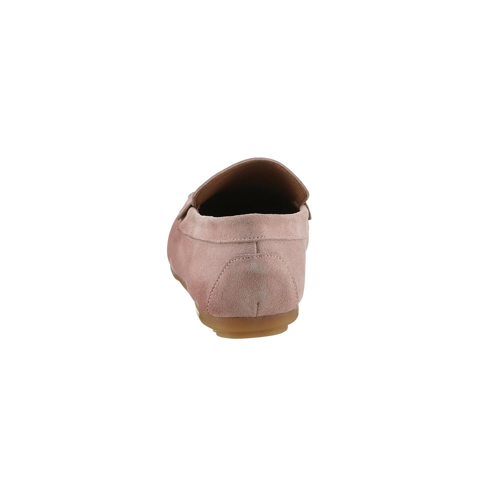 Rind-Veloursleder-Mokassin rose