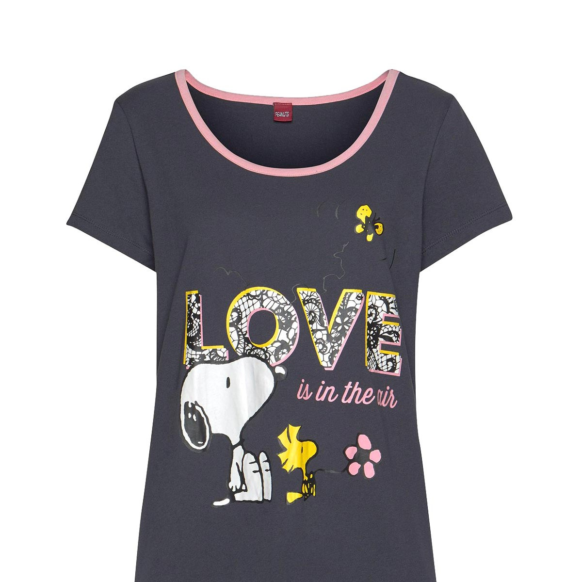 Sleepshirt with Snoopy motiv grey