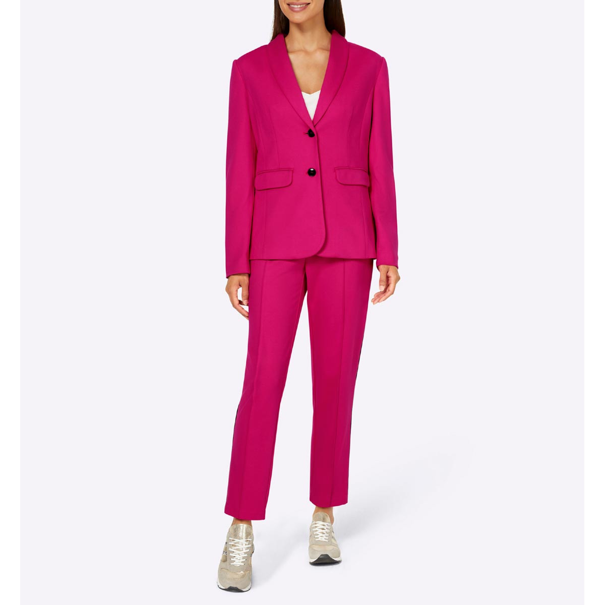 Jersey-Hosenanzug pink