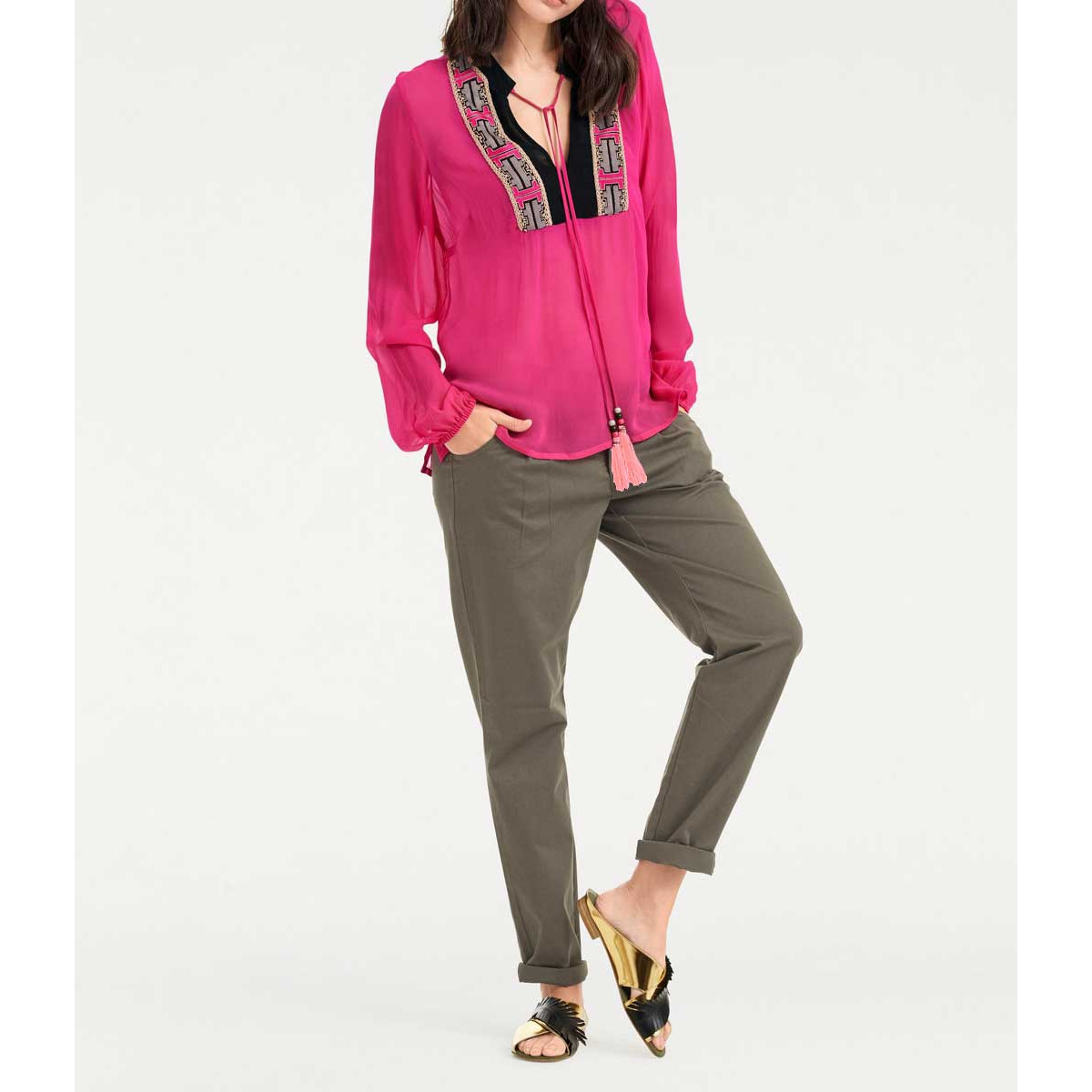 Designer-Tunika pink
