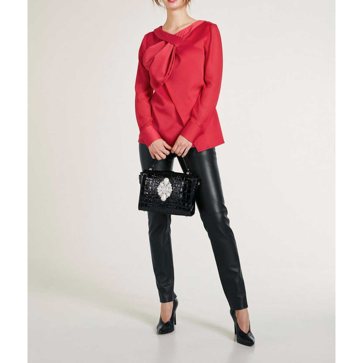 Designer-Bluse rot