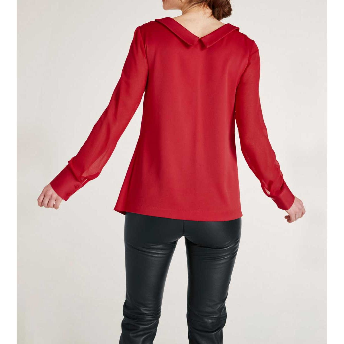 Designer-Bluse rot