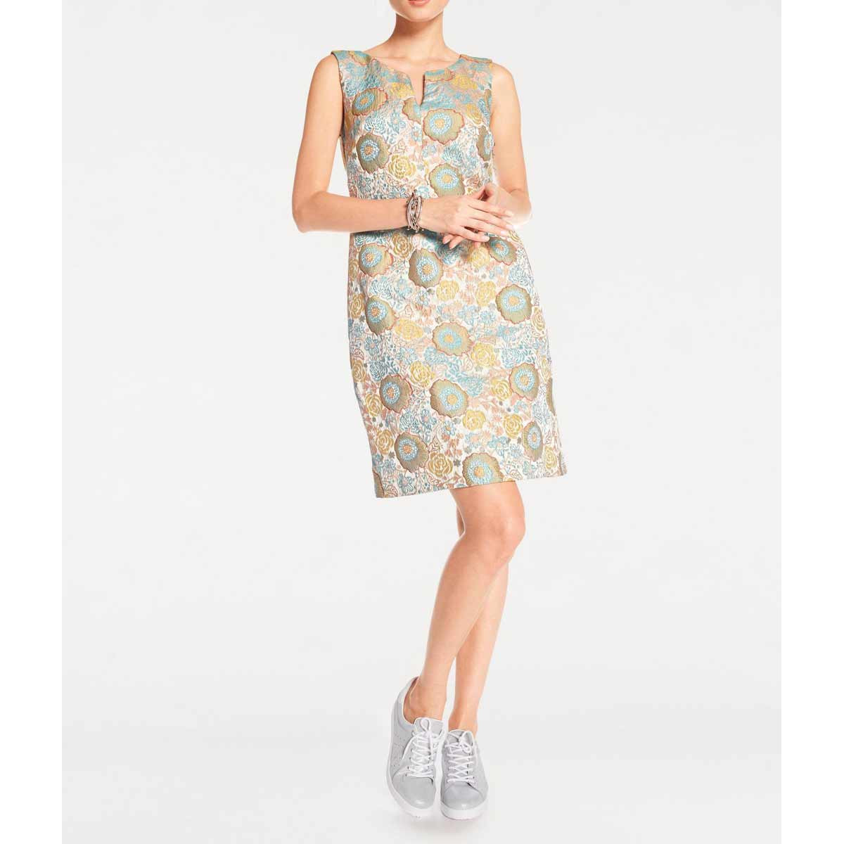 Designer-Jacquardkleid bunt