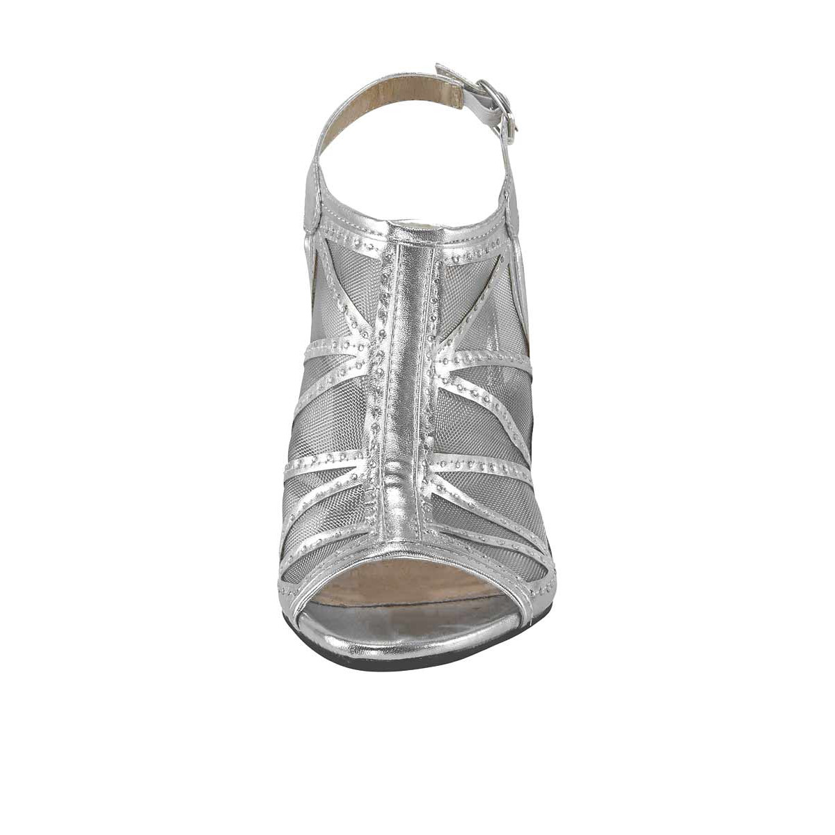 Sandalette silberfarben
