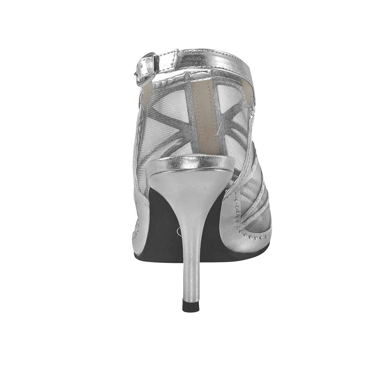 Sandalette silberfarben