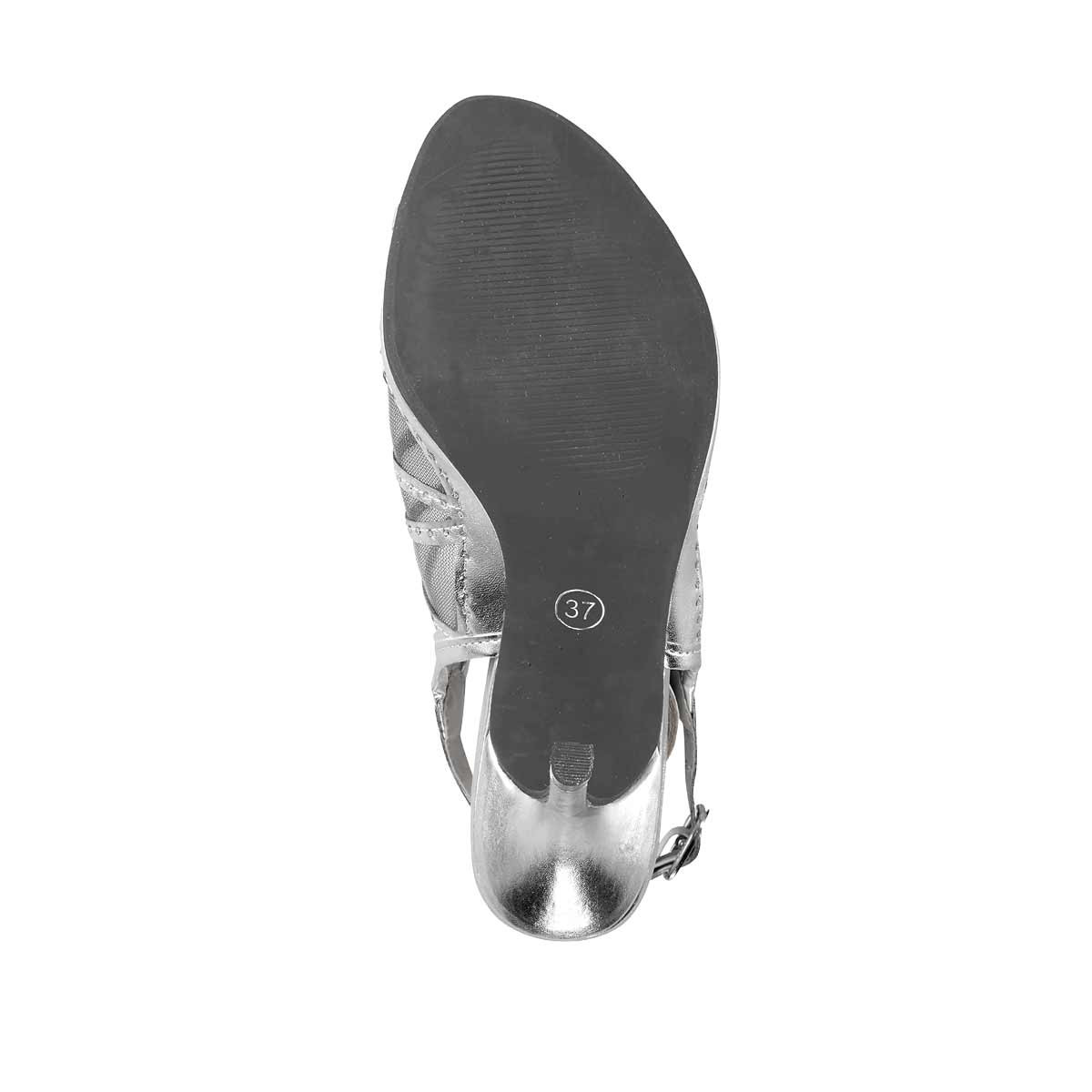 Sandalette silberfarben