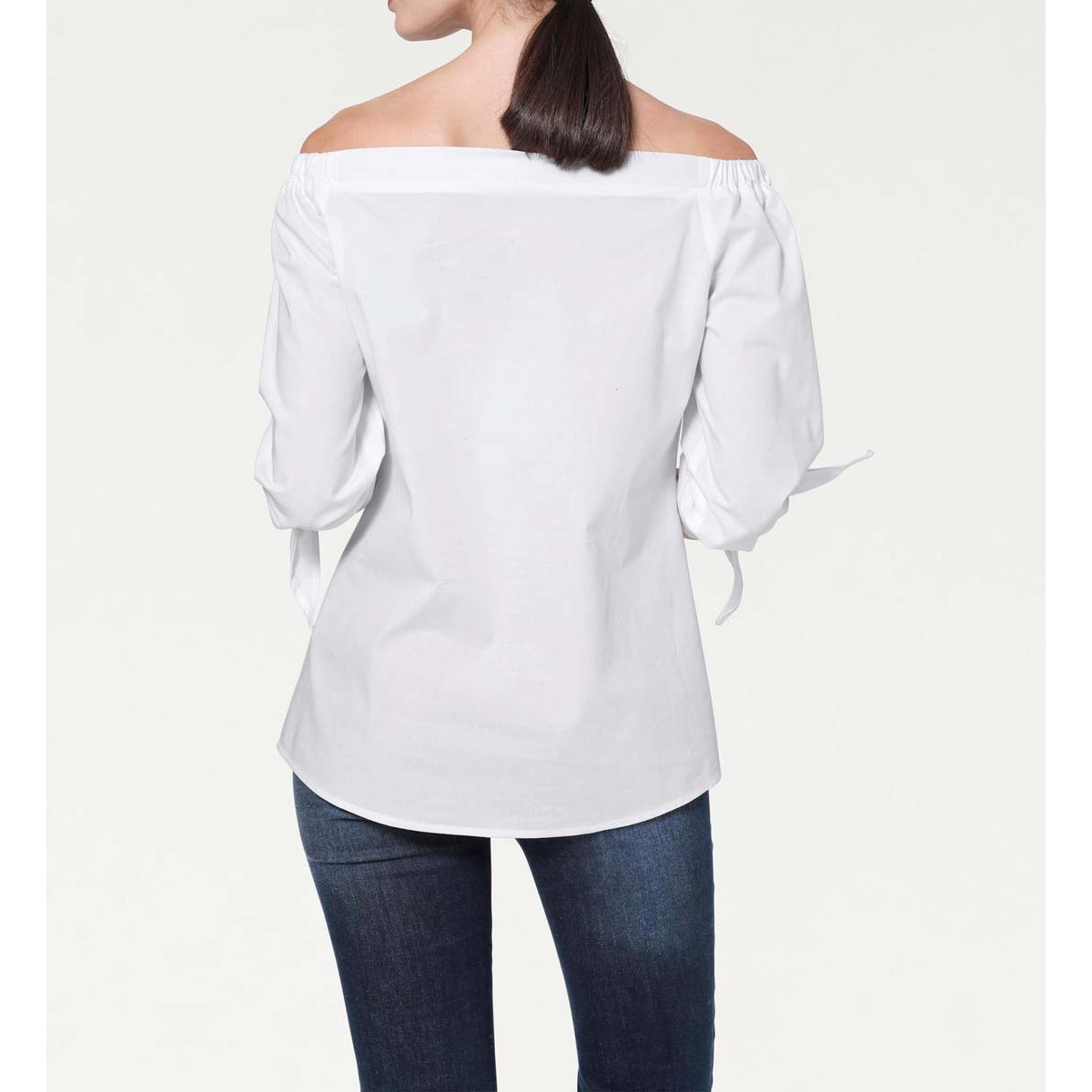 Carmenbluse weiß