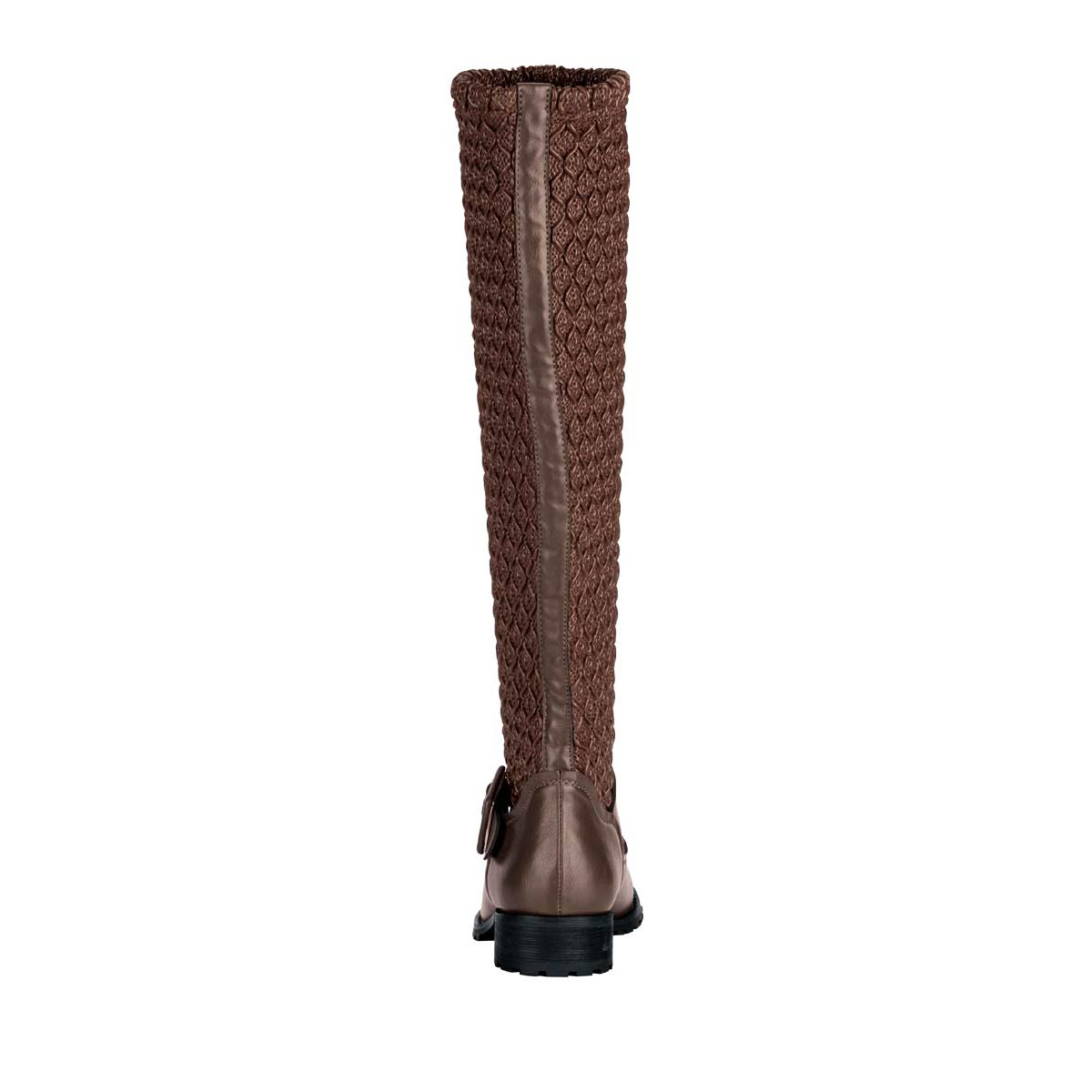 Marken-Stretchstiefel braun