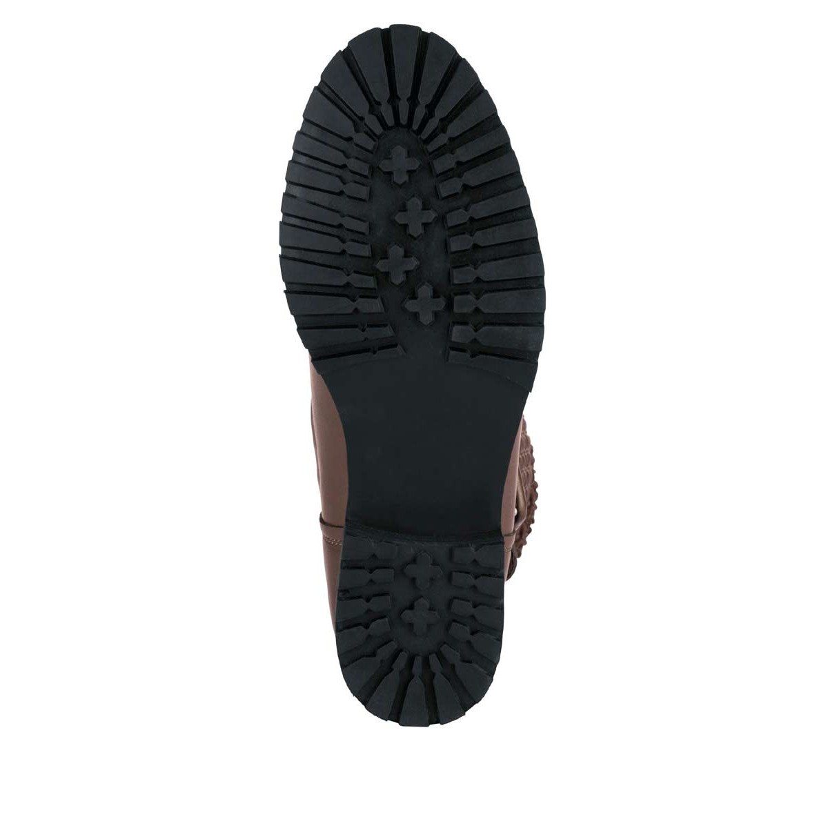 Marken-Stretchstiefel braun